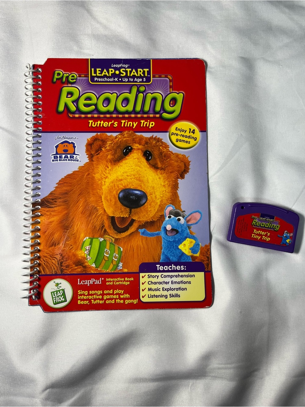 LeapPad Pre-Reading Tutter’s Tiny Trip Bear in the Big Blue House Book Cartridge